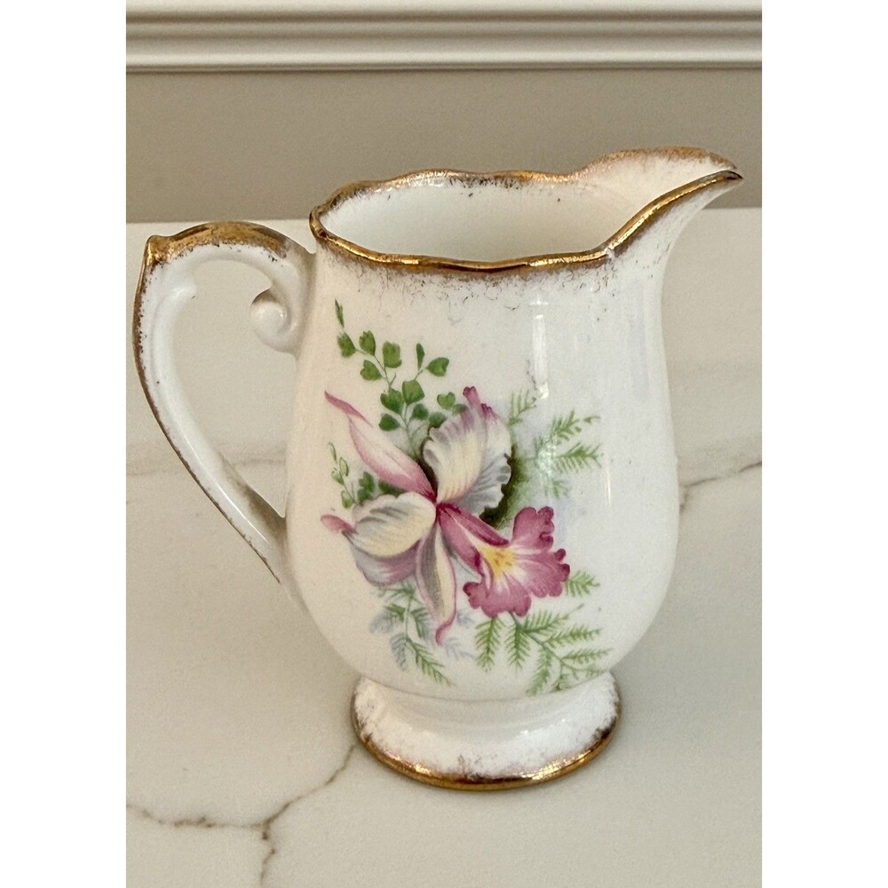 Vintage Sweet Romance Bone China Creamer Made In England